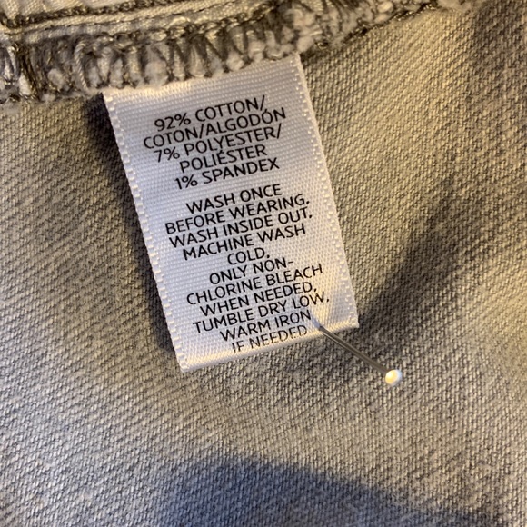 Loft Curvy Skinny Light Grey Jeans Size 4 - Picture 7 of 7